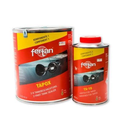 Revêtement FERTAN TAPOX 2K intérieur vitrification réservoir 30-80 litre 890 ml