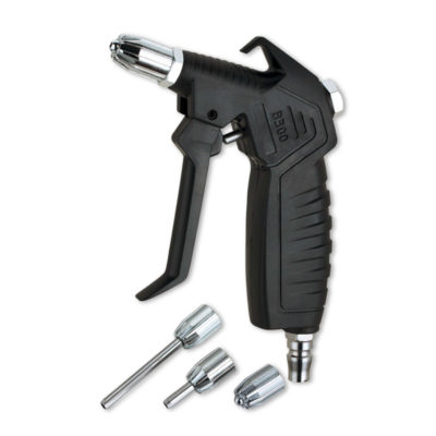 Pistolet de soufflage FERTAN à air comprimé court avec 4 buses