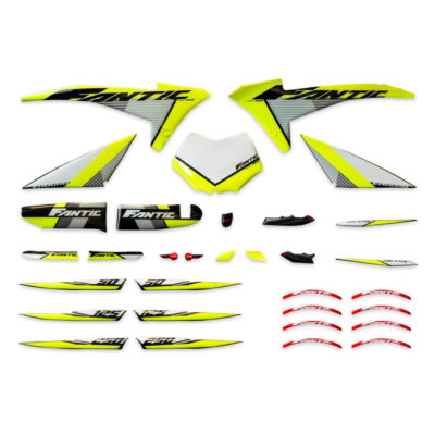 Set d'autocollants Fantic TL50/125 Enduro 2020 jaune / noir