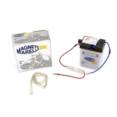 Batterie 6N2-2A  MAGNETI MARELLI ouverte sans acide 6N2-2A