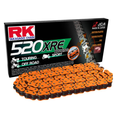 Chaîne 520 RK 520XRE 120L, XW-Ring, super-renforcée, DD (orange)